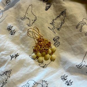 Sorrelli Gold and White Stone Earrings